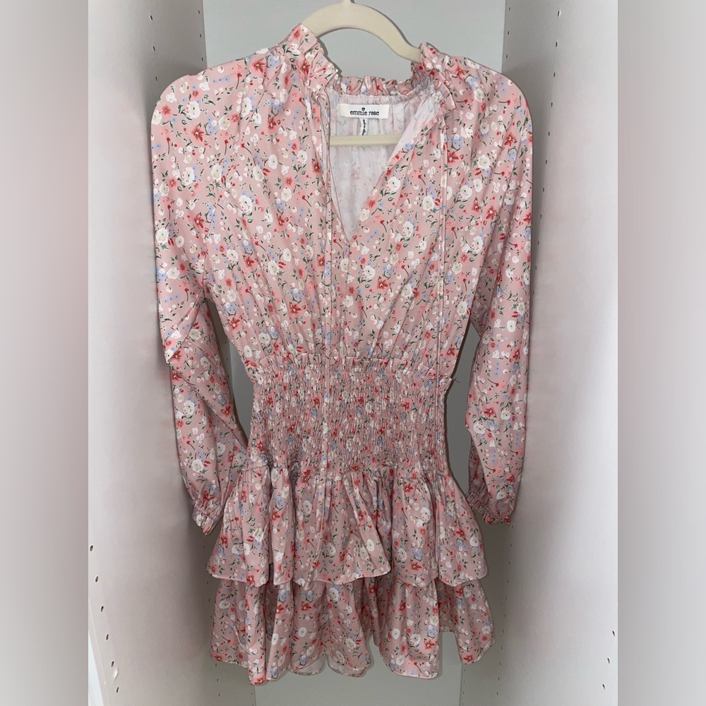 Saks fifth ave floral babydoll dress!